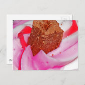 ピンクつや消しとフレーク ポストカード (正面/裏面)