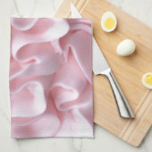 ピンクつや消しキッチンタオル キッチンタオル (四つ折り)