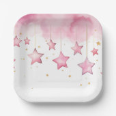 ピンクつるス紙カップ ペーパープレート (正面)