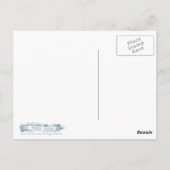 ピンクつる植物及び花瓶織物 ポストカード (裏面)