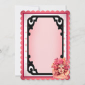 ピンクでかわいいスカル サンキューカード (裏面)