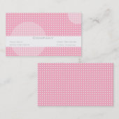 ピンクでかわいらしい 名刺 (正面/裏面)