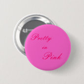 ピンクでかわいらしい 缶バッジ (正面&裏面)