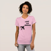 ピンクでかわいらしい Tシャツ (正面フル)
