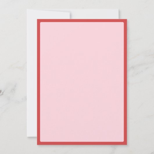 ピンクでハートフルなバレンタインクラフトパーティ 招待状 (裏面)