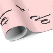 ピンクで黒を使う ラッピングペーパー (ロールコーナー)