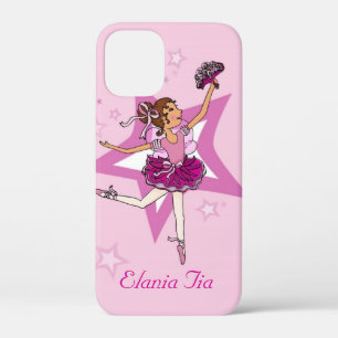 ピンクという女の子バレリーナ iPhone 12 MINI ケース