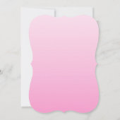 ピンクとかわいらしフローラブライダル招待状 (裏面)