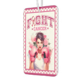 ピンクとかわいらしフローラ乳がん カーエアーフレッシュナー (左)