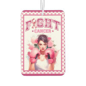 ピンクとかわいらしフローラ乳がん カーエアーフレッシュナー (裏面)