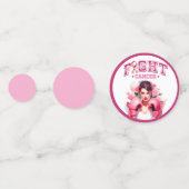 ピンクとかわいらしフローラ乳がん コンフェッティ (裏面)