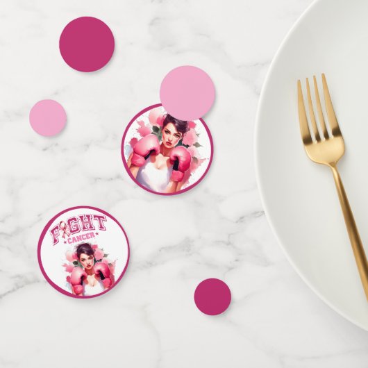 ピンクとかわいらしフローラ乳がん コンフェッティ (グループ)