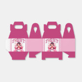 ピンクとかわいらしフローラ乳がん フェイバーボックス (折り畳みなし)