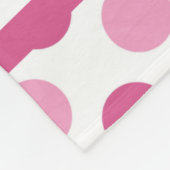 ピンクとかわいらしフローラ乳がん フリースブランケット (角)