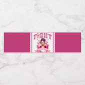 ピンクとかわいらしフローラ乳がん ペットボトルラベル (シングルラベル)