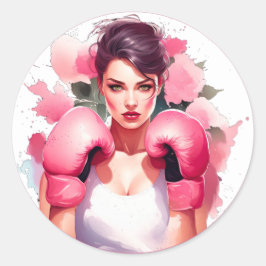 ピンクとかわいらしフローラ乳がん ラウンドシール