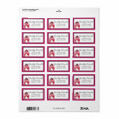 ピンクとかわいらしフローラ乳がん ラベル (フルシート)