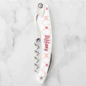 ピンクとかわいらし弓 ソムリエナイフ (正面)