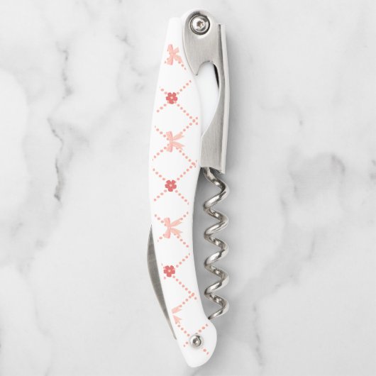 ピンクとかわいらし弓 ソムリエナイフ (裏面)