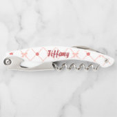 ピンクとかわいらし弓 ソムリエナイフ (正面)