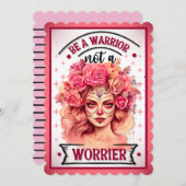 ピンクとかわいらし砂糖スカル サンキューカード (正面/裏面)