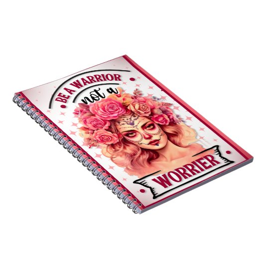 ピンクとかわいらし砂糖スカル ノートブック (右側)