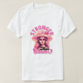 ピンクとかわいらし砂糖スカル Tシャツ (デザイン正面)