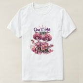 ピンクとかわいらし砂糖スカル Tシャツ (デザイン正面)