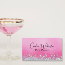 ピンクときらめく紙吹雪