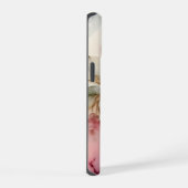 ピンクとアイボリーのバラ  iPhone 15ケース (右側面)