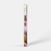 ピンクとアイボリーバラ SAMSUNG GALAXYケース (右側面)