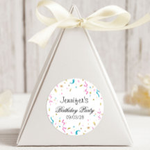 ピンクとアクアのグリッター紙吹雪