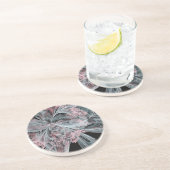 ピンクとアクアスワール コースター (側面)