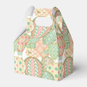 ピンクとアクアブルーのホットエアバルーンのパターン フェイバーボックス (裏面サイド)