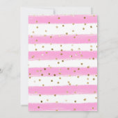 ピンクとイエローのサマー・フラワーズ・ウェディング 招待状 (裏面)