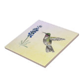 ピンクとイエローのハミングバードとブルーボンネット タイル (側面)