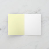 ピンクとイエローのボタニカル ローズの感謝カード サンキューカード (内部)