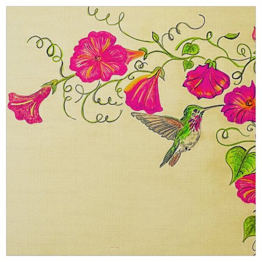 ピンクとイエローの春 ファブリック (見本)