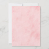 ピンクとイエローの水彩色のウェディングシャワーの招待状 招待状 (裏面)