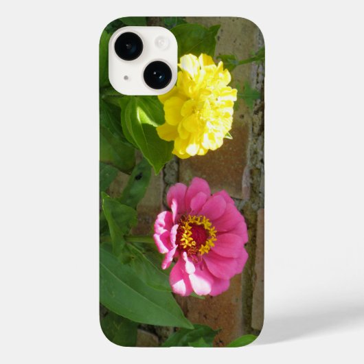 ピンクとイエロージニアスのiphone 4 ケース Case-Mate iPhoneケース (裏面)