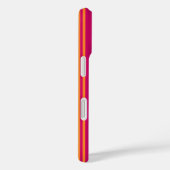 ピンクとオレンジのキャンディストライプー Case-Mate iPhoneケース (裏面 / 右)