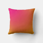 ピンクとオレンジのグラデーション クッション (裏面)