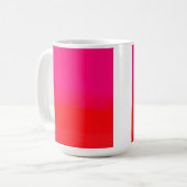 ピンクとオレンジのグラデーション コーヒーマグカップ (正面左)