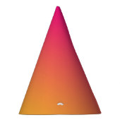 ピンクとオレンジのグラデーション パーティーハット (右)