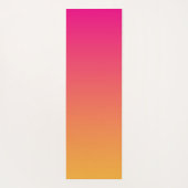 ピンクとオレンジのグラデーション ヨガマット (裏面)