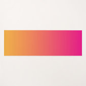 ピンクとオレンジのグラデーション ヨガマット (正面(横))