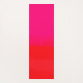 ピンクとオレンジのグラデーション ヨガマット (裏面)