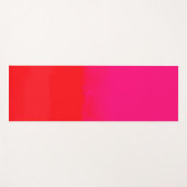 ピンクとオレンジのグラデーション ヨガマット (正面(横))