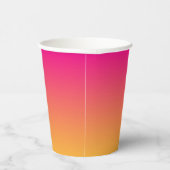 ピンクとオレンジのグラデーション 紙コップ (右)