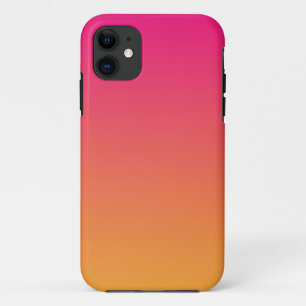 ピンクとオレンジのグラデーション iPhone 11 ケース
